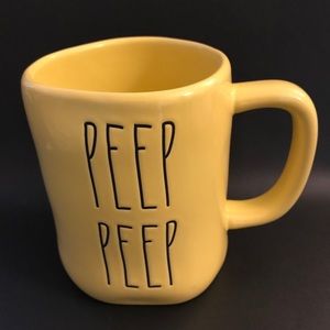 Rae Dunn Peep Peep Yellow Mug